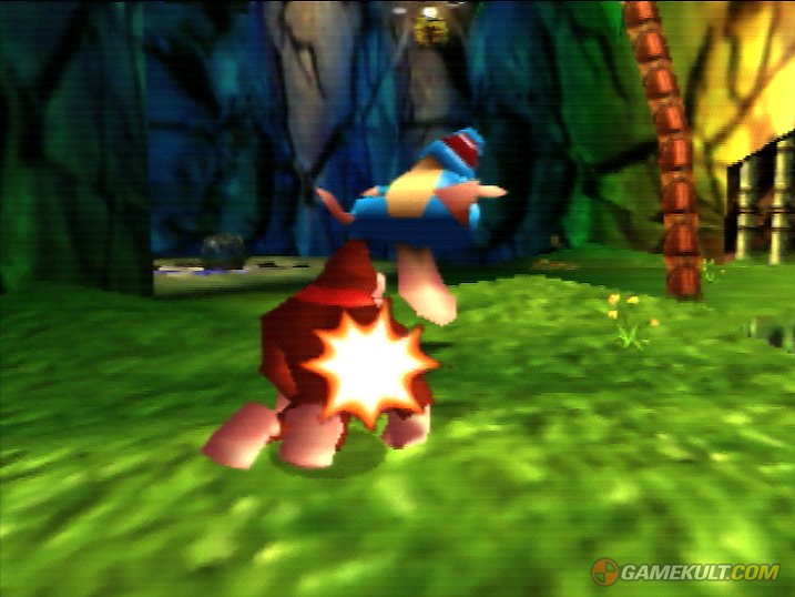Donkey Kong 64, sorti sur Nintendo 64 en 1999 - Source : Gamekult.com