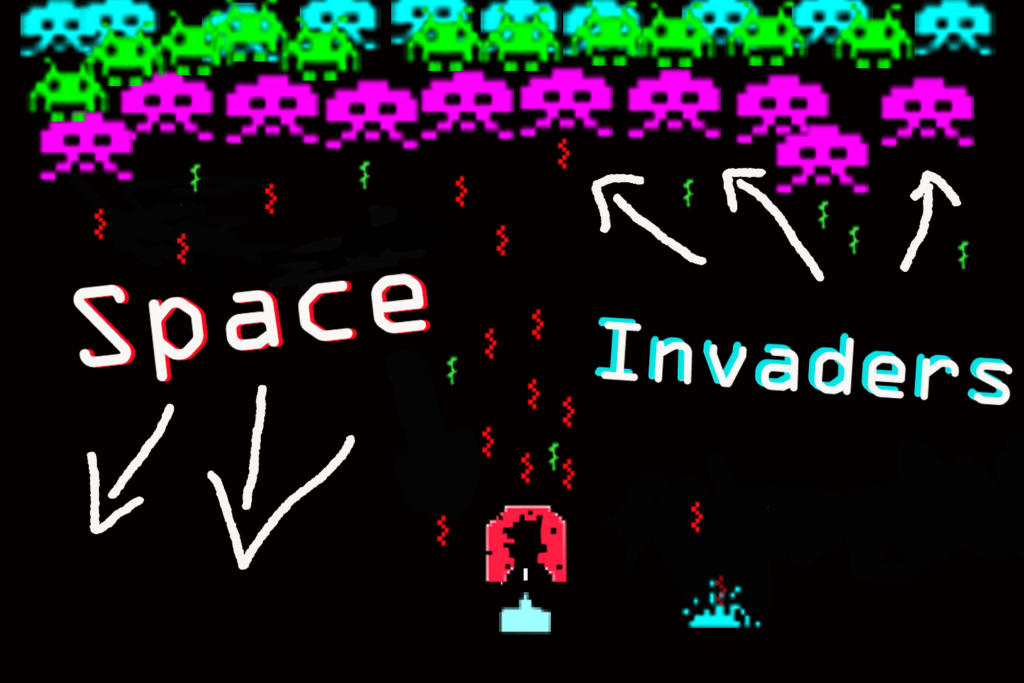 Die legendären Space Invaders